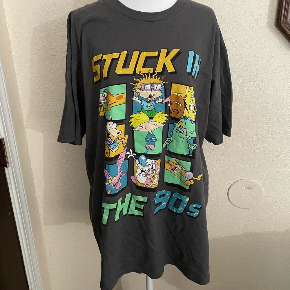 Nickelodeon Mens T shirt “Stuck in the 90s” - Picture 1 of 5